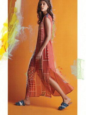 Anthropologie Tanvi Kedia Patchwork Sol Dress XS in Great Condition